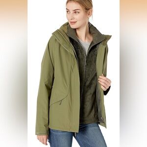 North Face Boundary Women Triclimate Jacket 3-in-1 Darkest Spruce Military Olive